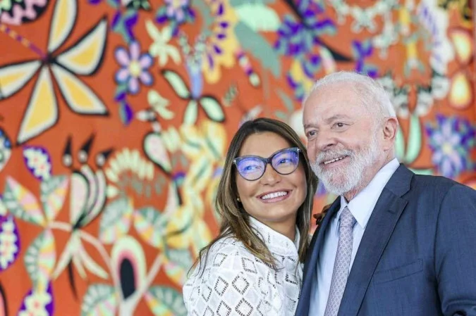 Lula e Janja na Basílica da Sagrada Família em Barcelona