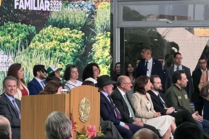 Presidente Lula durante cerimônia no Palácio do Planalto