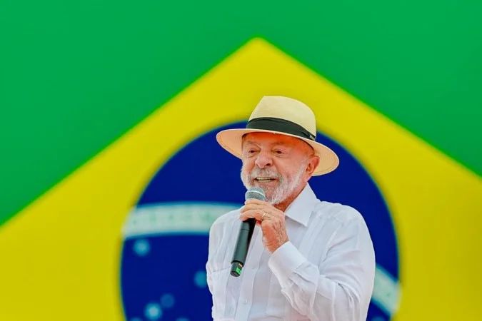 Presidente Lula em pronunciamento público