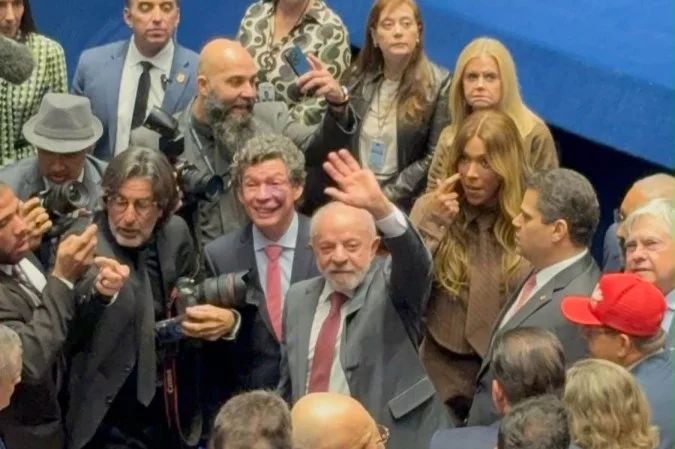 Presidente Lula na cerimônia de promulgação no Senado