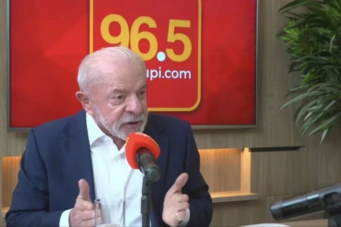 Presidente Lula durante entrevista à Rádio Tupi