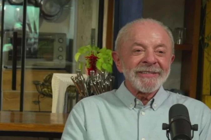 Presidente Lula em transmissão ao vivo