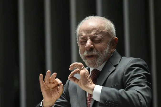 Lula no plenário do Senado
