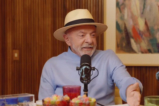 Presidente Lula durante entrevista em podcast