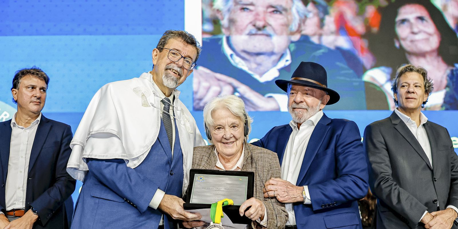 Lula durante cerimônia na UFABC