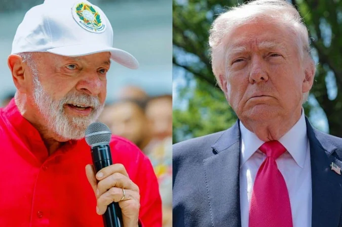 Lula e Trump em evento diplomático