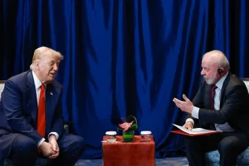Lula e Trump em eventos oficiais