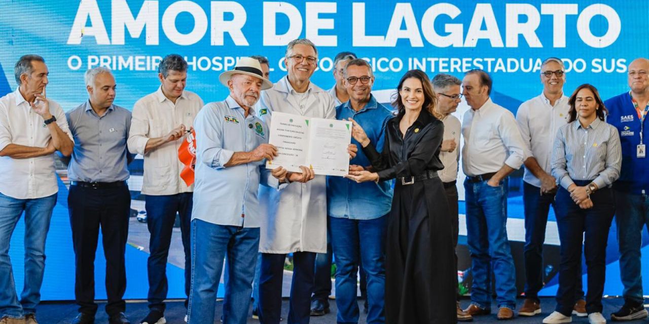 Presidente Lula durante visita ao Hospital do Amor em Lagarto