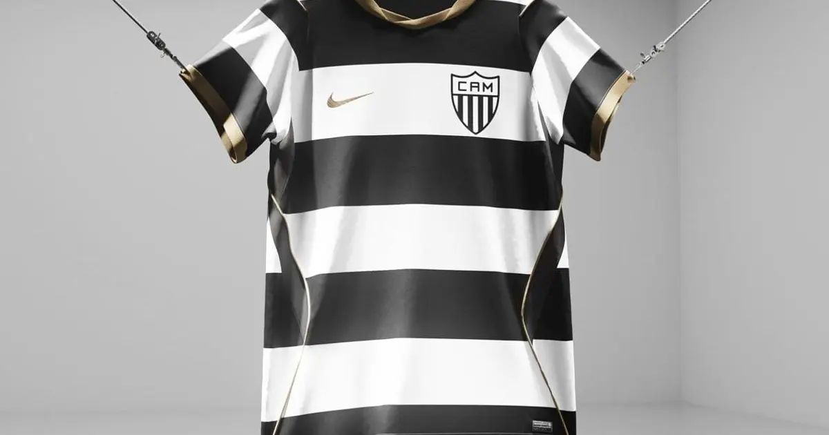Camisa do Atlético-MG Manto da Massa 2026/27 com listras horizontais