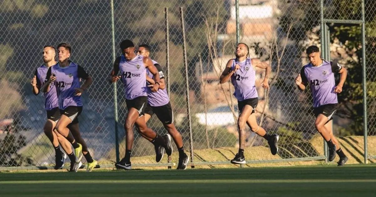 Treino do Atlético na Cidade do Galo