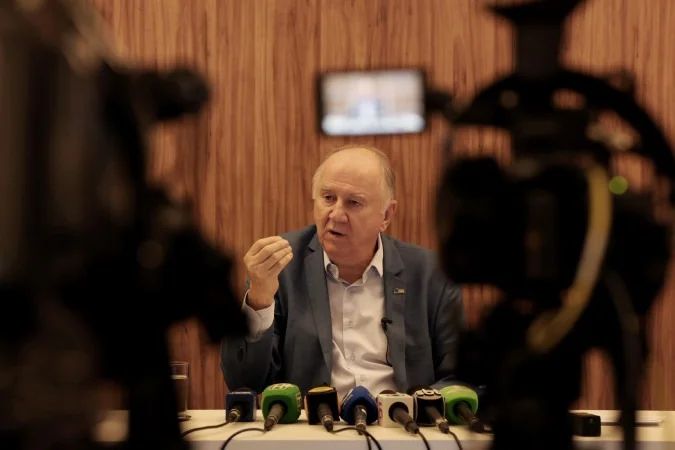 Prefeitos reunidos na Marcha dos Prefeitos em Brasília