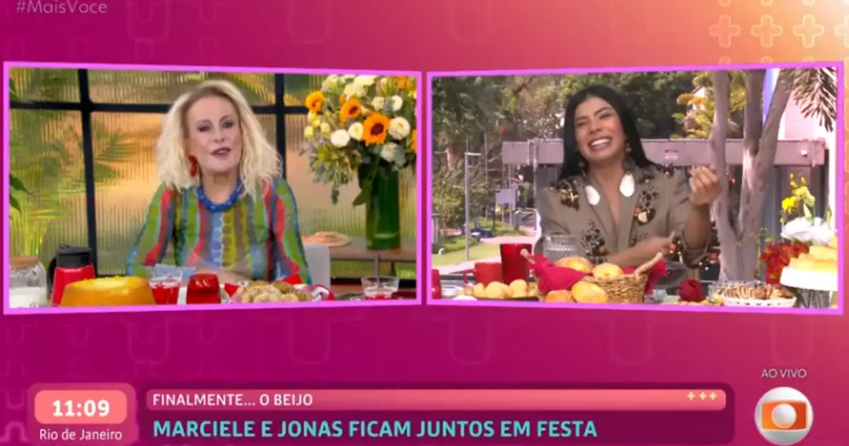 Marciele durante participação no programa Mais Você