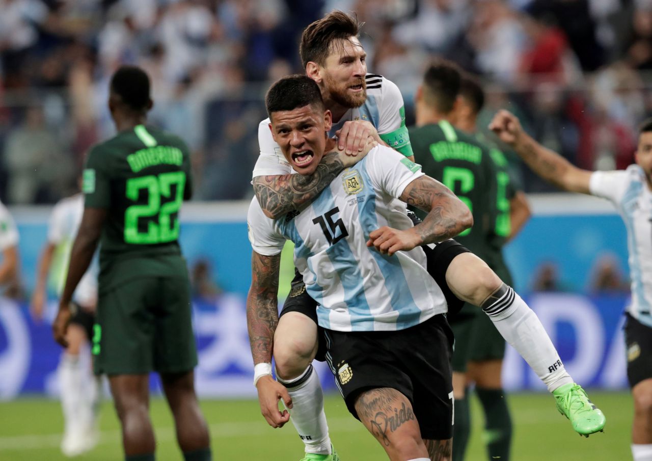 Marcos Rojo em ação