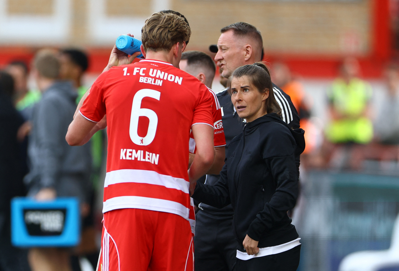 Marie-Louise Eta comandando o Union Berlin