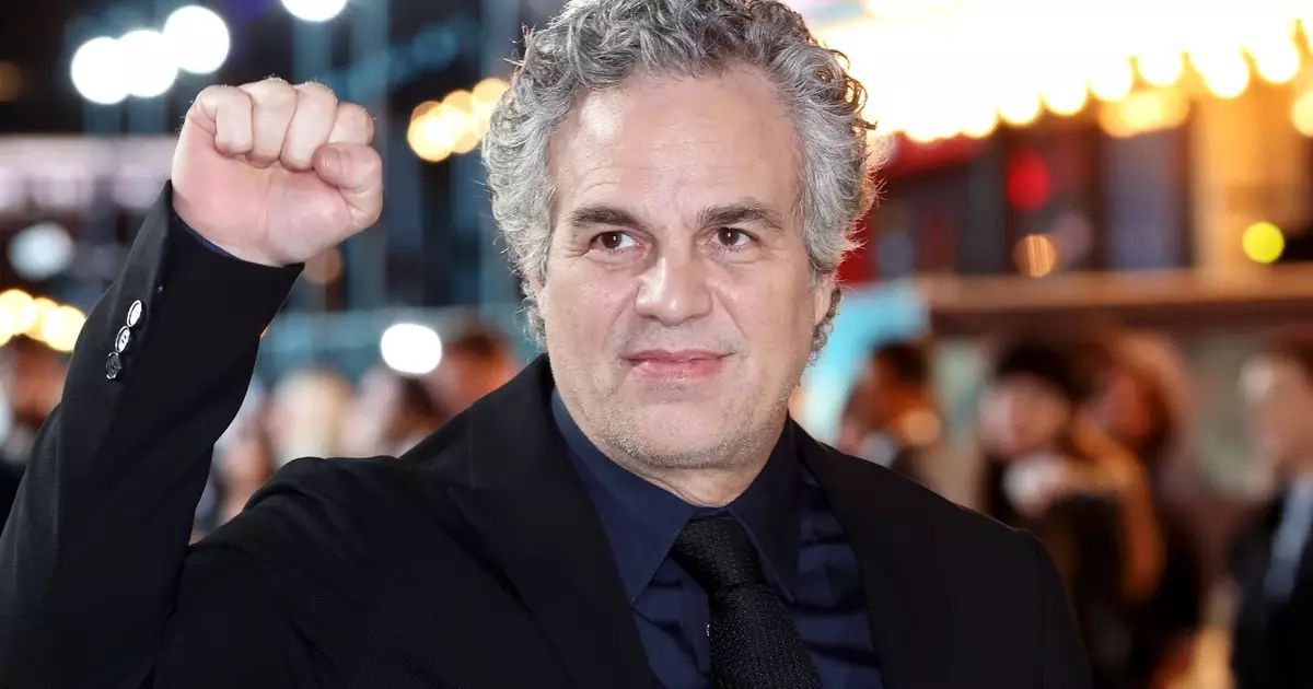 Mark Ruffalo em evento sobre energia renovável