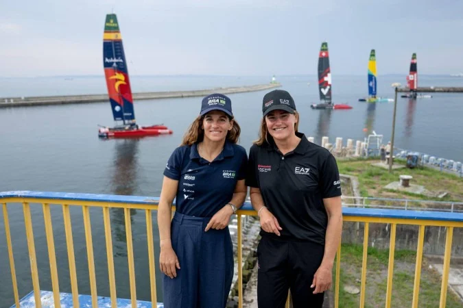 Martine Grael e Kahena Kunze na Baía de Guanabara