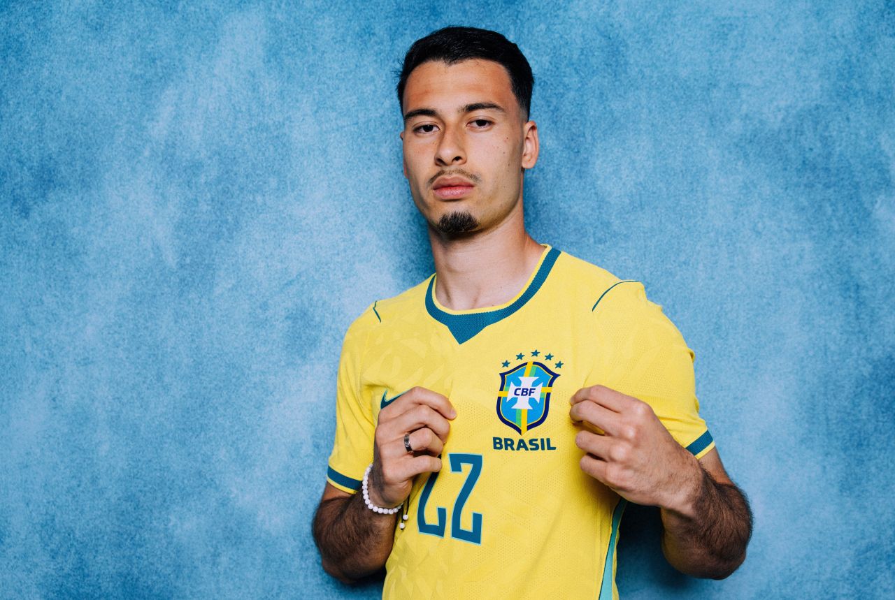 Gabriel Martinelli em ação pela seleção brasileira