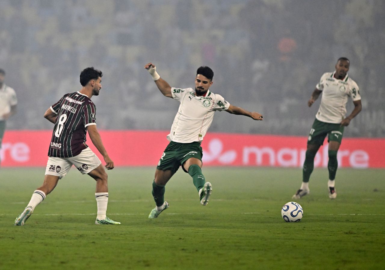 Martinelli durante partida do Fluminense contra o Palmeiras