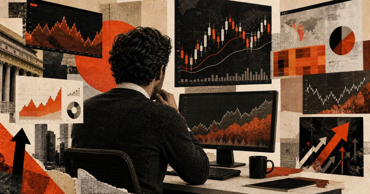 Gráfico do Ibovespa e cédulas de real
