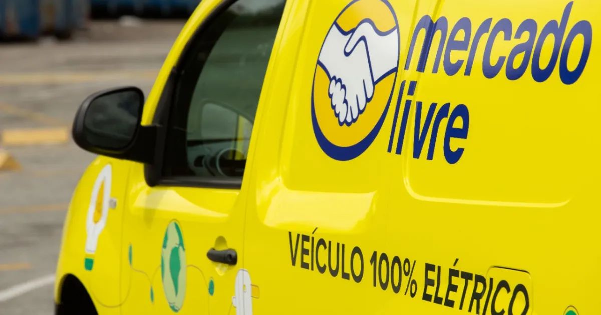 Tela com resultados financeiros do Mercado Livre