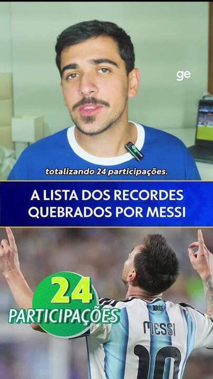Lionel Messi comemorando gol pela Argentina