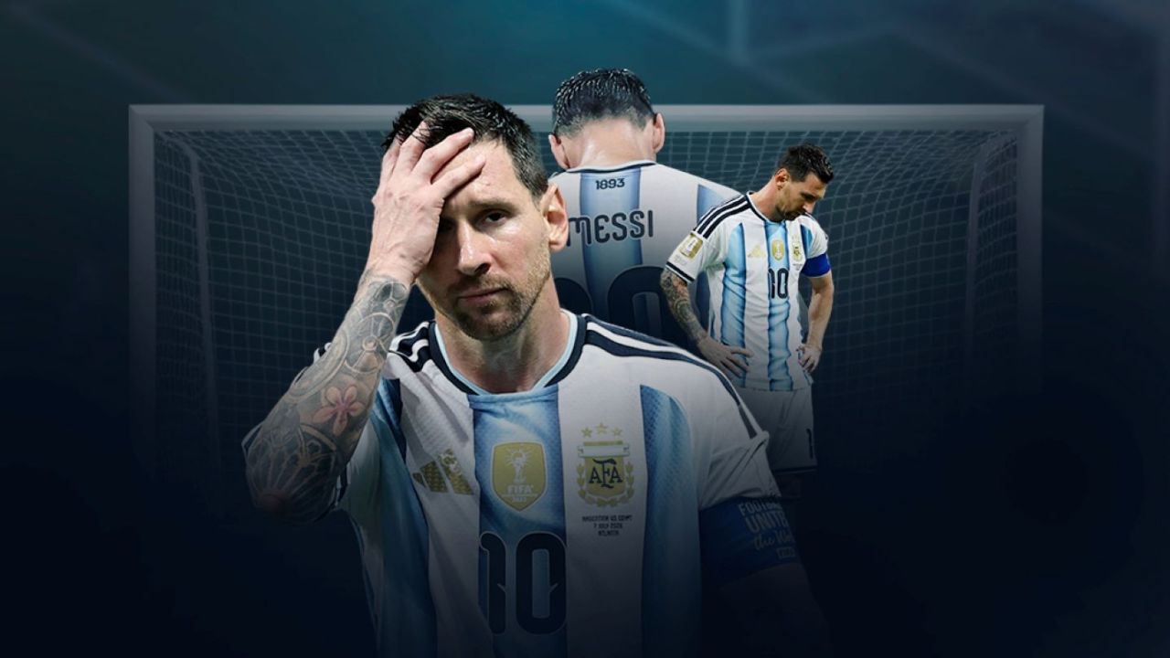 Messi cobrando pênalti na Copa do Mundo