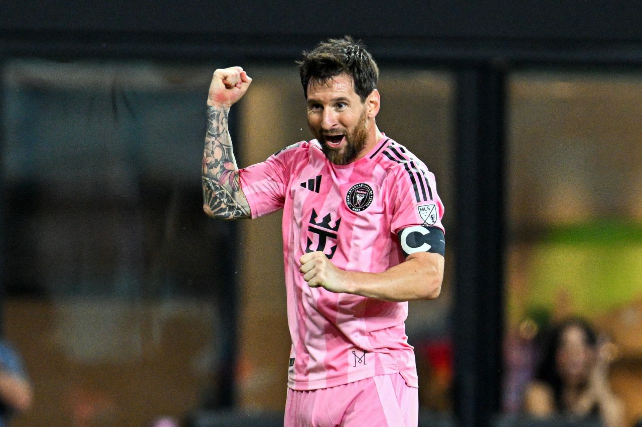 Messi comemorando gol pelo Inter Miami