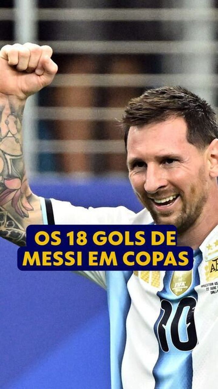 Messi comemora gol pela seleção argentina