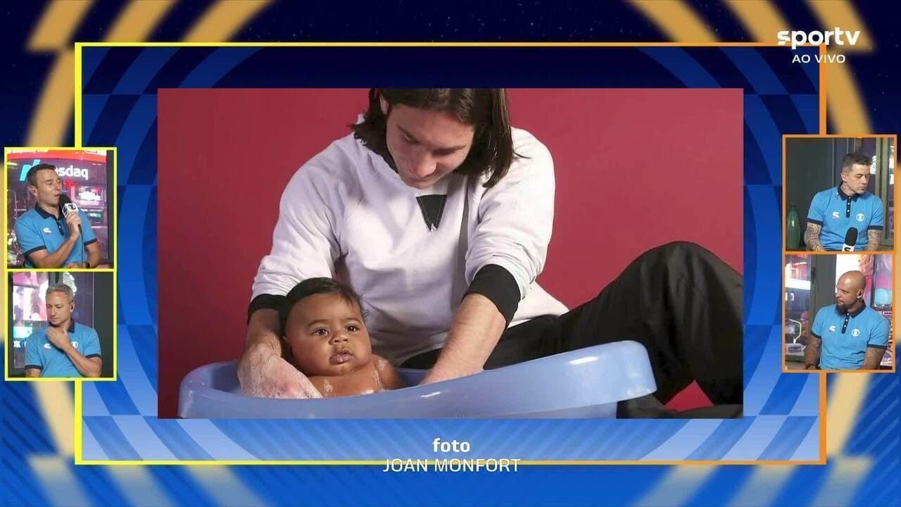 Foto histórica de Messi com Lamine Yamal ainda bebê