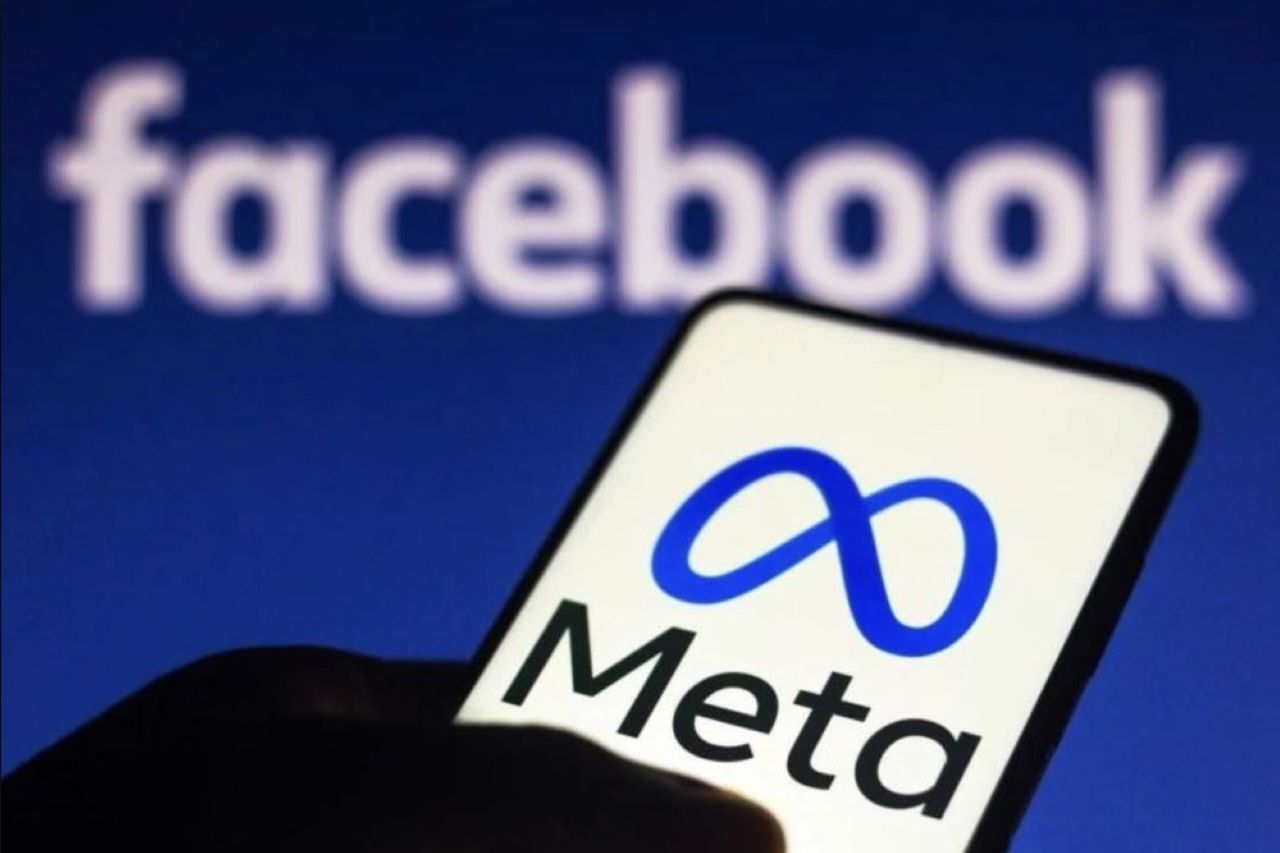 Logotipo da Meta em fachada de prédio