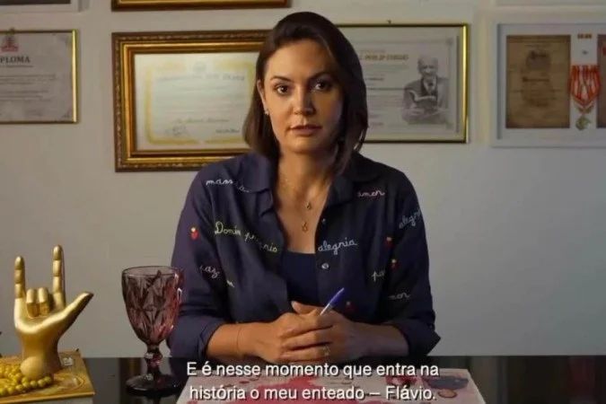 Michelle Bolsonaro em vídeo nas redes sociais