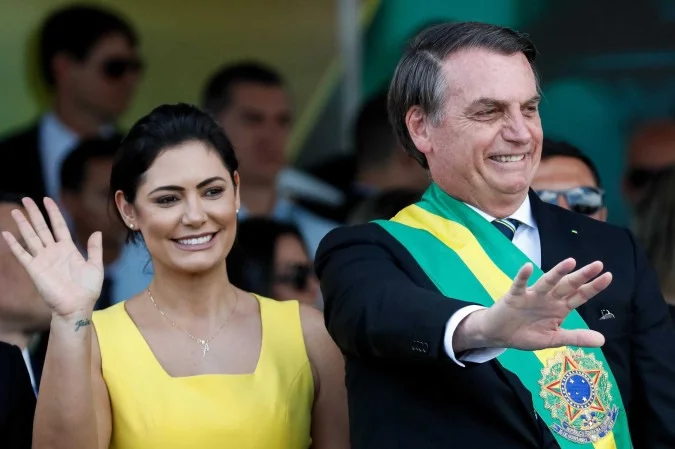 Jair Bolsonaro em cerimônia pública