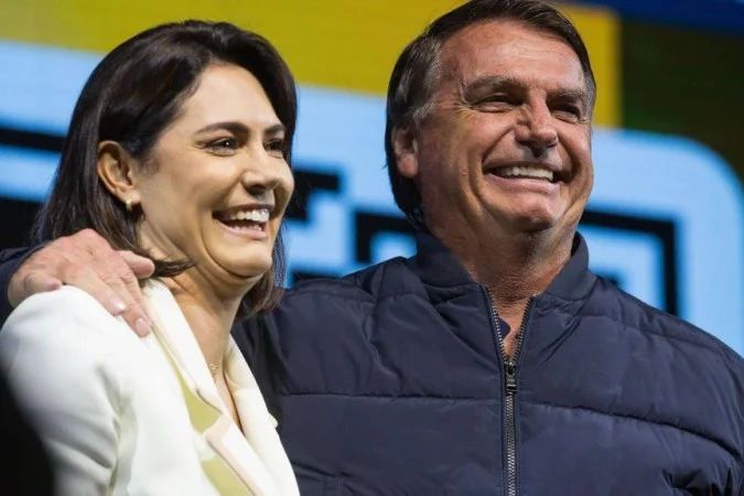 Michelle Bolsonaro em postagem nas redes sociais