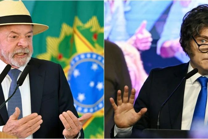 Javier Milei durante discurso