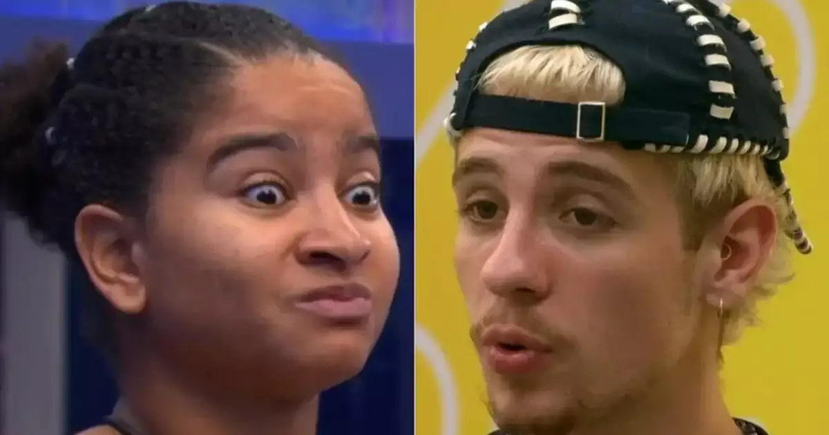 Milena e Juliano durante Prova do Finalista do BBB 26