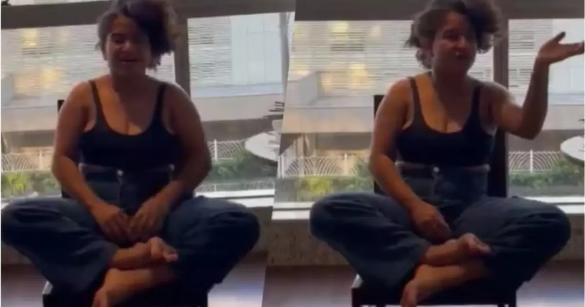 Milena Lages grava raio-x em hotel no Rio de Janeiro