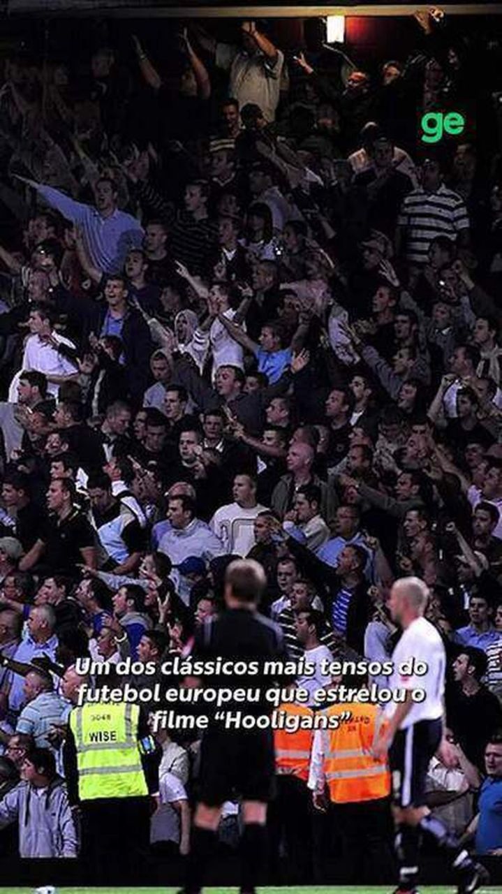 Torcedores de Millwall e West Ham em confronto