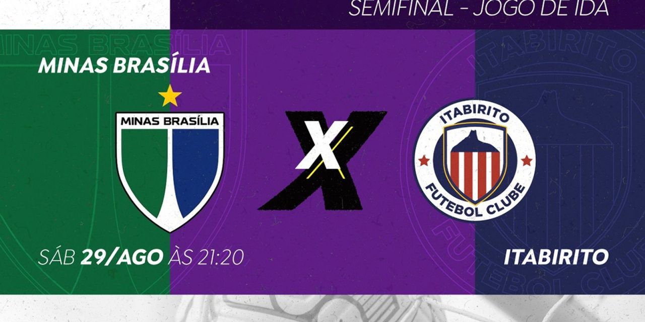 Partida entre Minas Brasília e Itabirito no Estádio Bezerrão