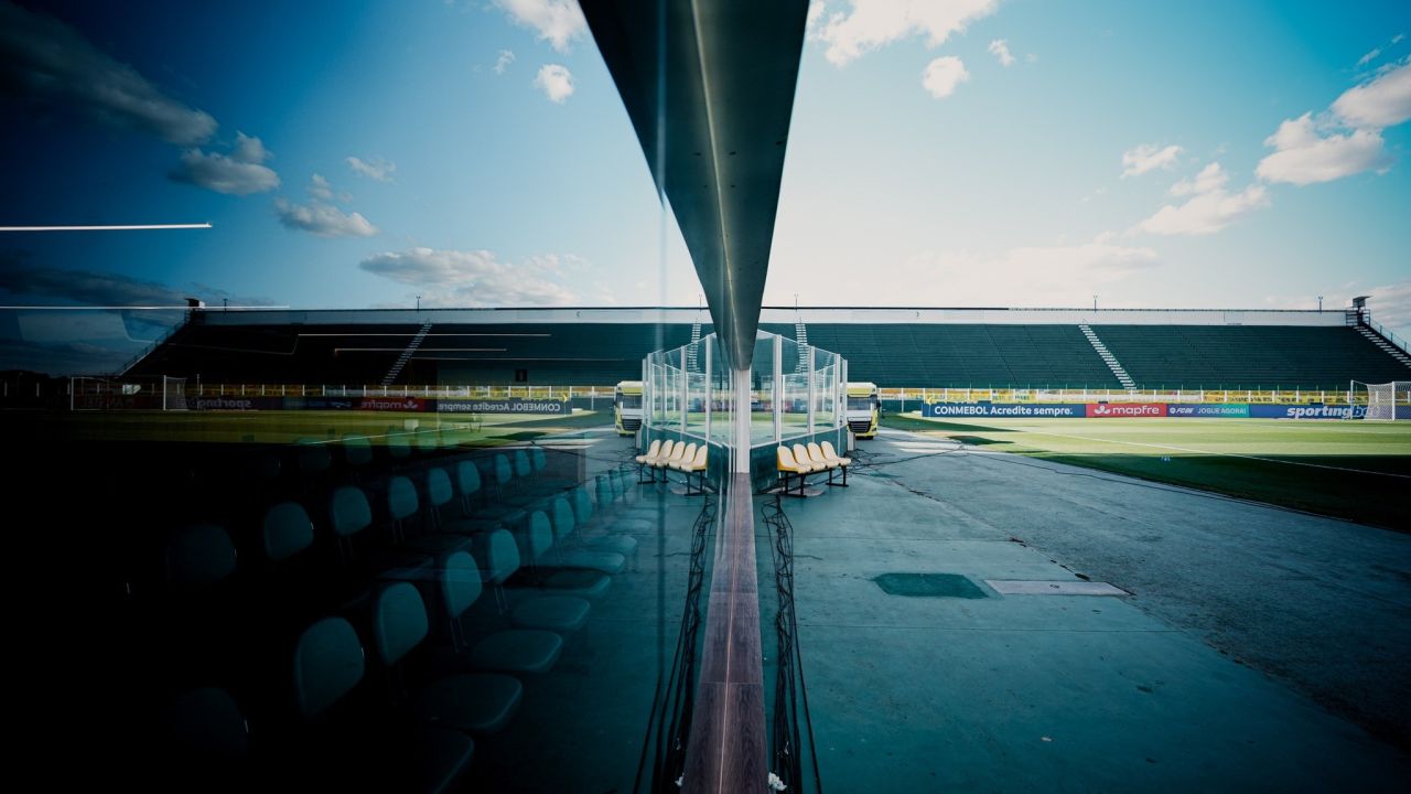 Fachada do estádio José Maria de Campos Maia, o Maião