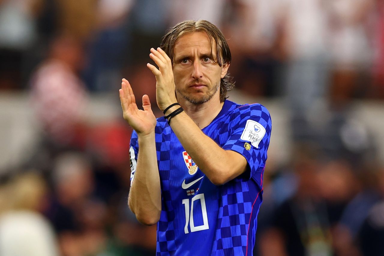 Luka Modric em ação pela seleção da Croácia