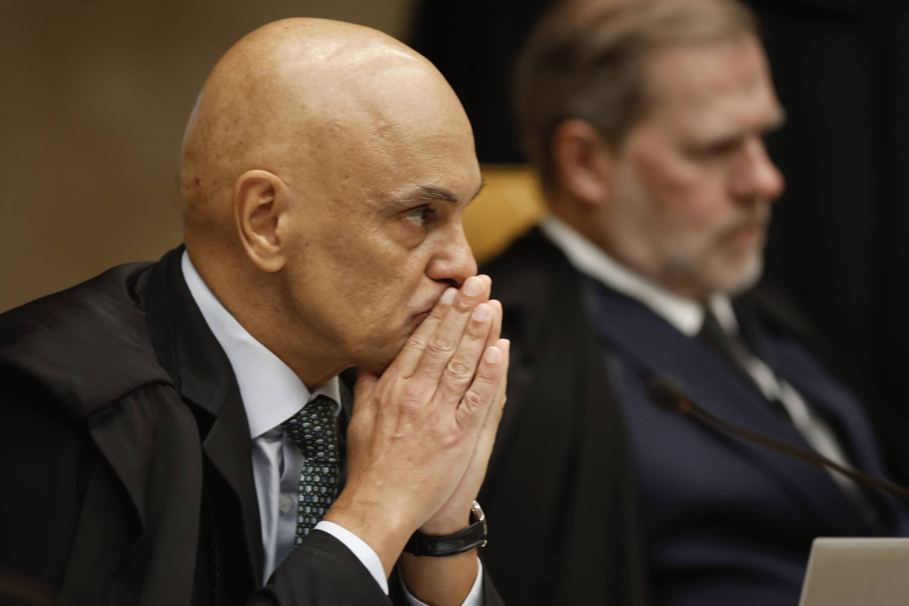 Alexandre de Moraes no plenário do STF