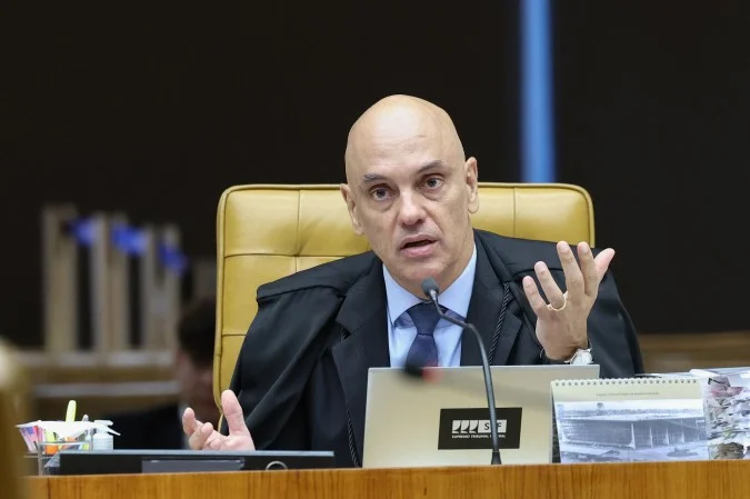 Ministro Alexandre de Moraes no plenário do STF