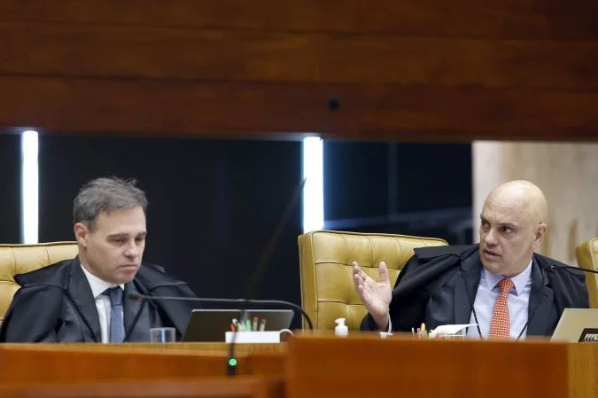 Ministro Alexandre de Moraes no plenário do STF