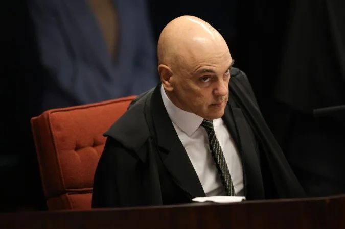 Ministro Alexandre de Moraes no plenário do STF