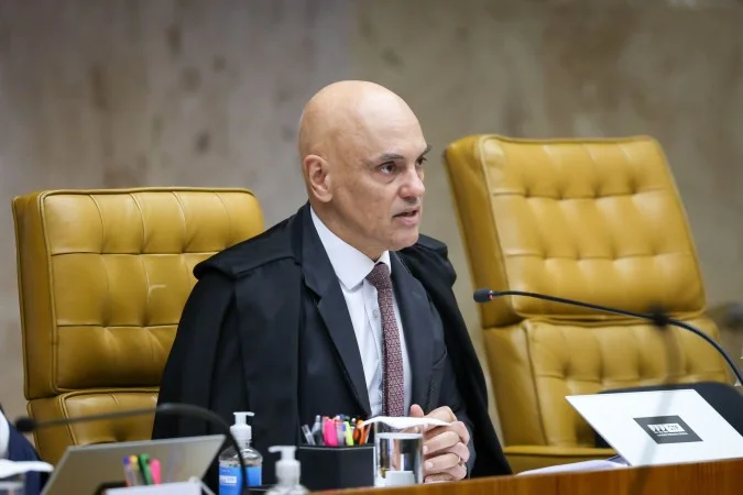 Ministro Alexandre de Moraes no plenário do STF