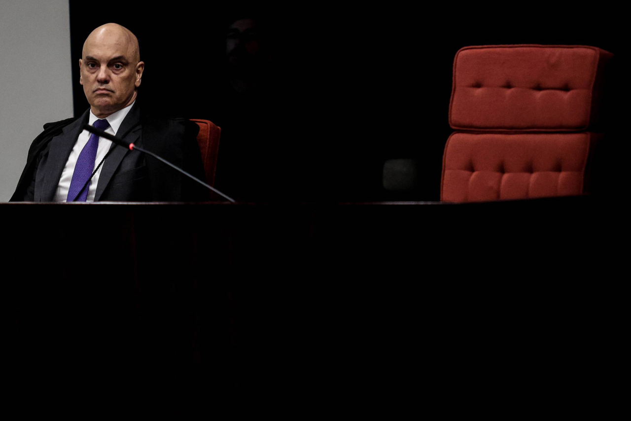Ministro Alexandre de Moraes no plenário do STF
