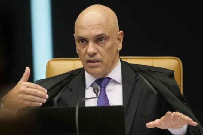 Ministro Alexandre de Moraes no plenário do STF