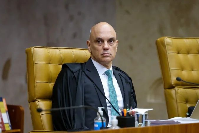 Alexandre de Moraes no plenário do STF