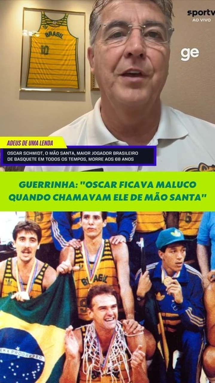 Oscar Schmidt em quadra