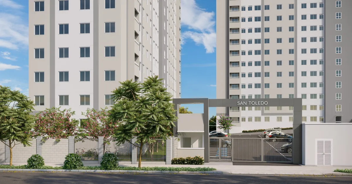 Fachada de empreendimento residencial em construção na Zona Leste de São Paulo